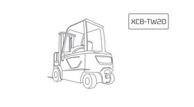 Вилочный погрузчик XCMG XCB-TW20